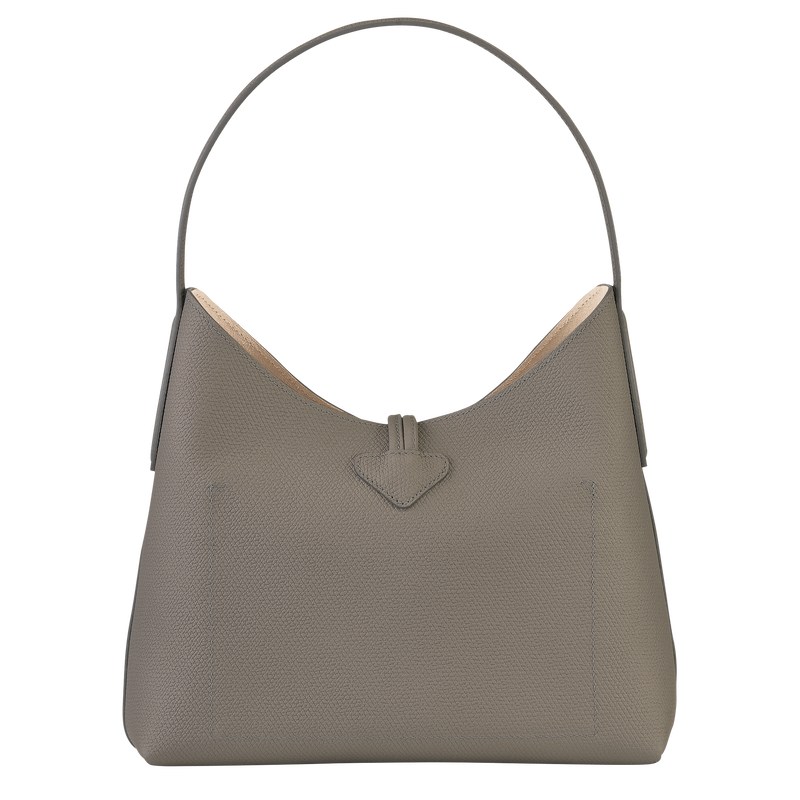 Longchamp Le Roseau M Hobo Bag Turtledove | OJ7364502