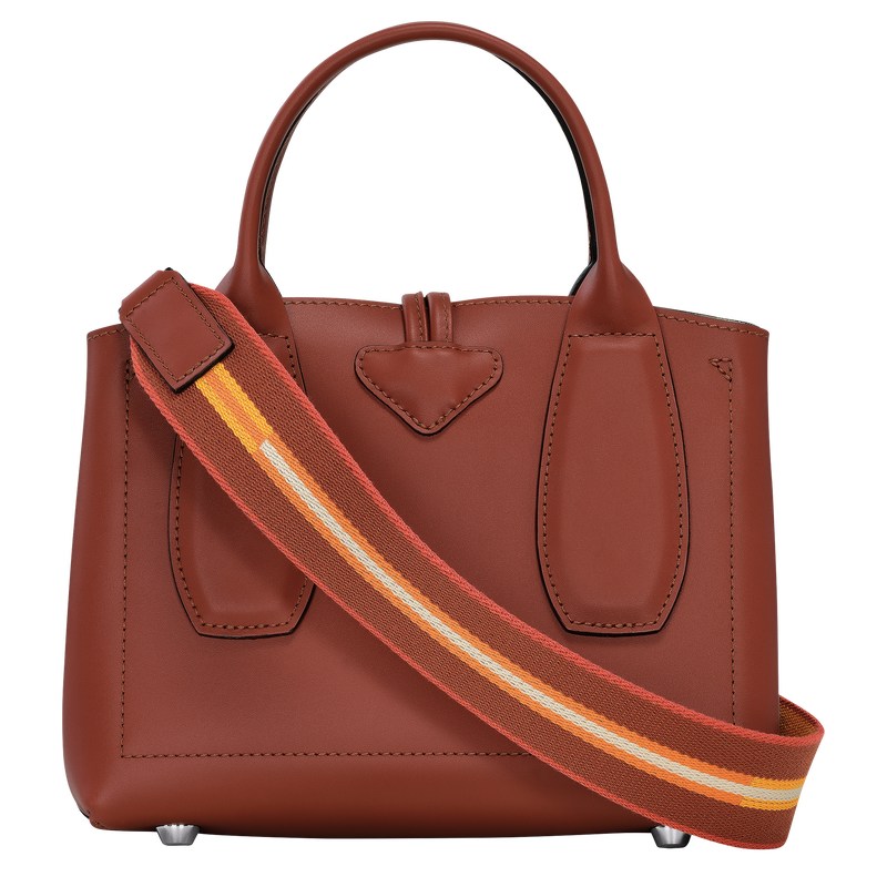 Longchamp Le Roseau S Handbag Mahogany | PI0197642