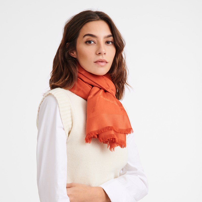 Longchamp Le Roseau Shawl Paprika | TO6735901