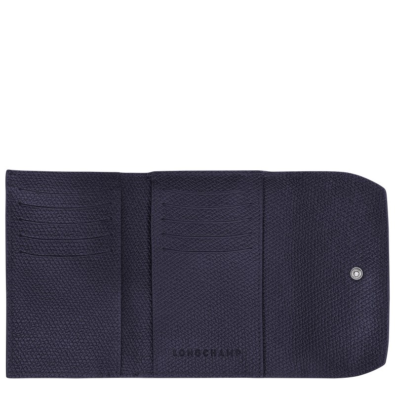 Longchamp Le Roseau Wallet Bilberry | DY9634528