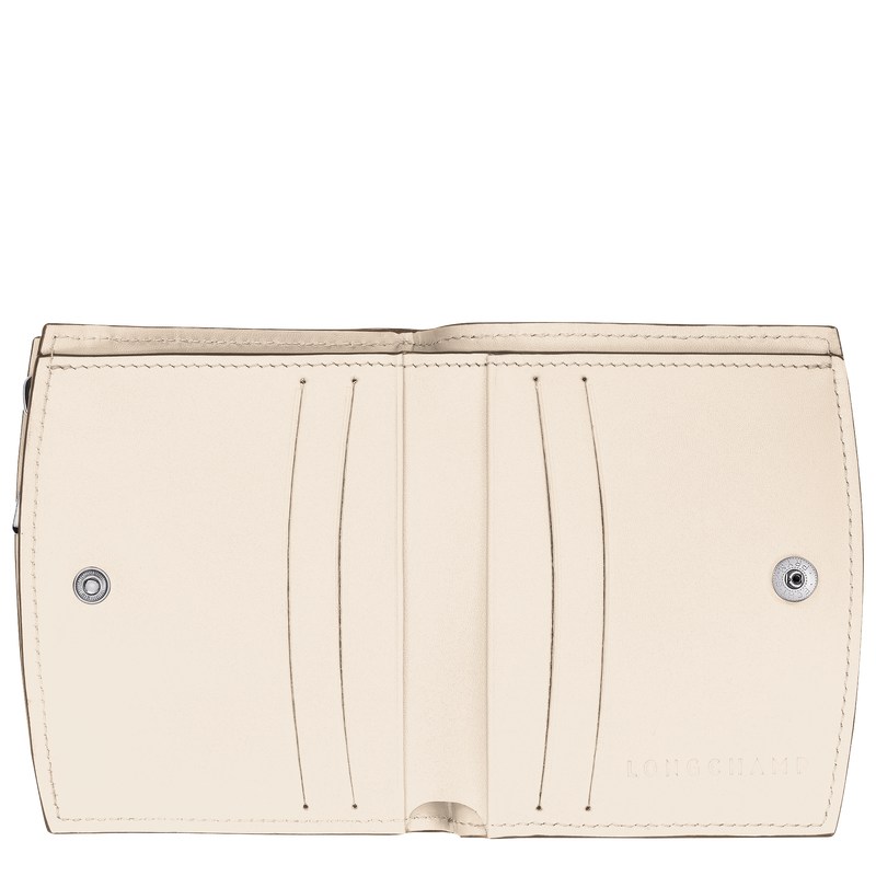 Longchamp Le Roseau Wallet Ecru | BZ7281059