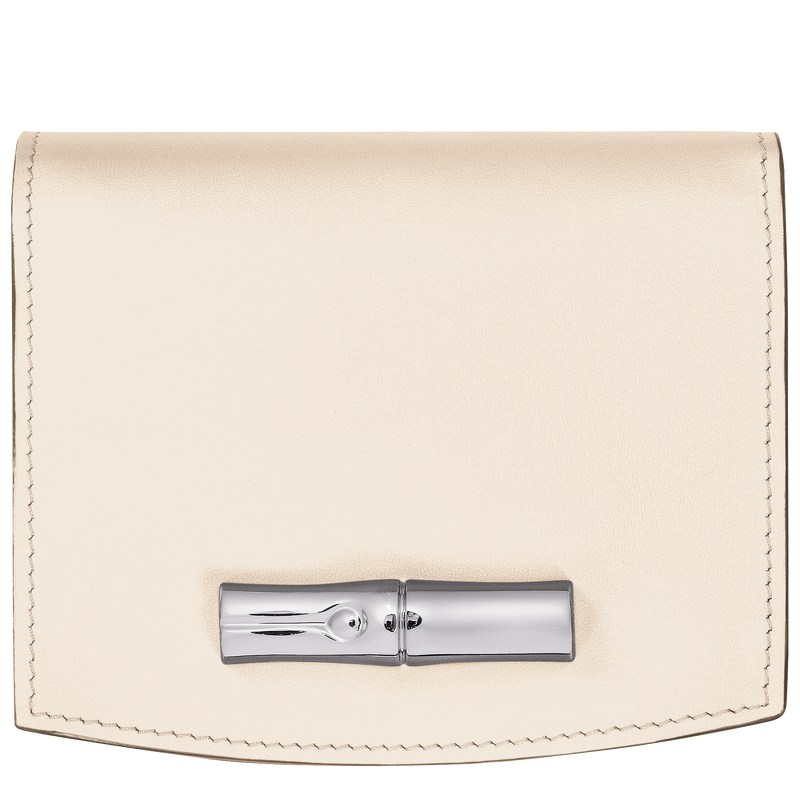 Longchamp Le Roseau Wallet Ecru | BZ7281059