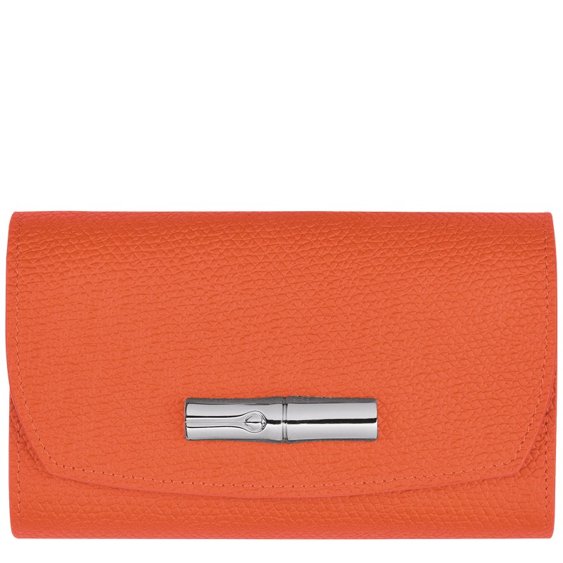 Longchamp Le Roseau Wallet Naranjas | YV9437205