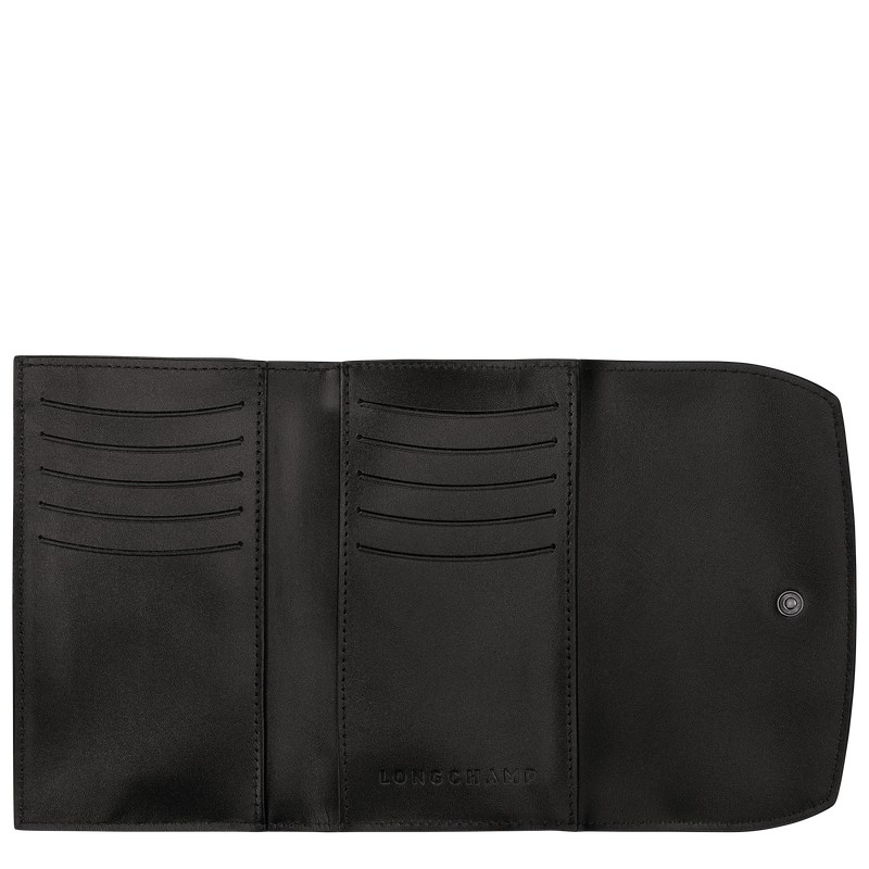 Longchamp Le Roseau Wallet Negras | ES1890362