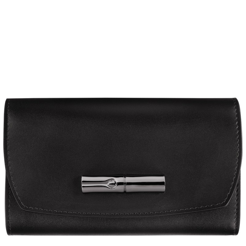 Longchamp Le Roseau Wallet Negras | ES1890362