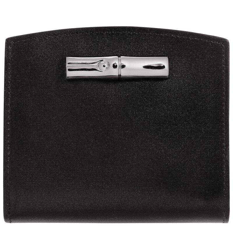 Longchamp Le Roseau Wallet Negras | JN7560194