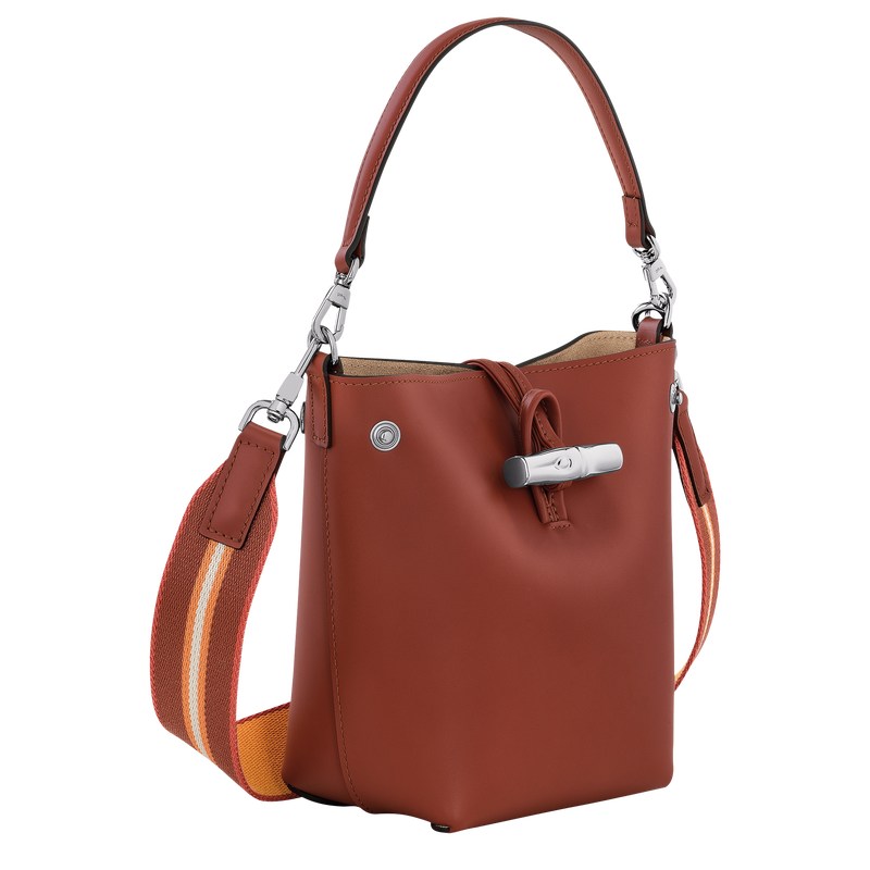 Longchamp Le Roseau Xs Bucket Bag Mahogany | FX4526139