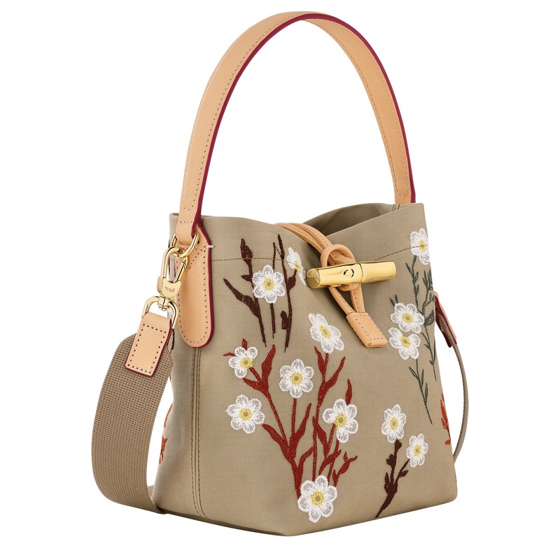 Longchamp Le Roseau Xs Bucket Bag Oat | IK6827135