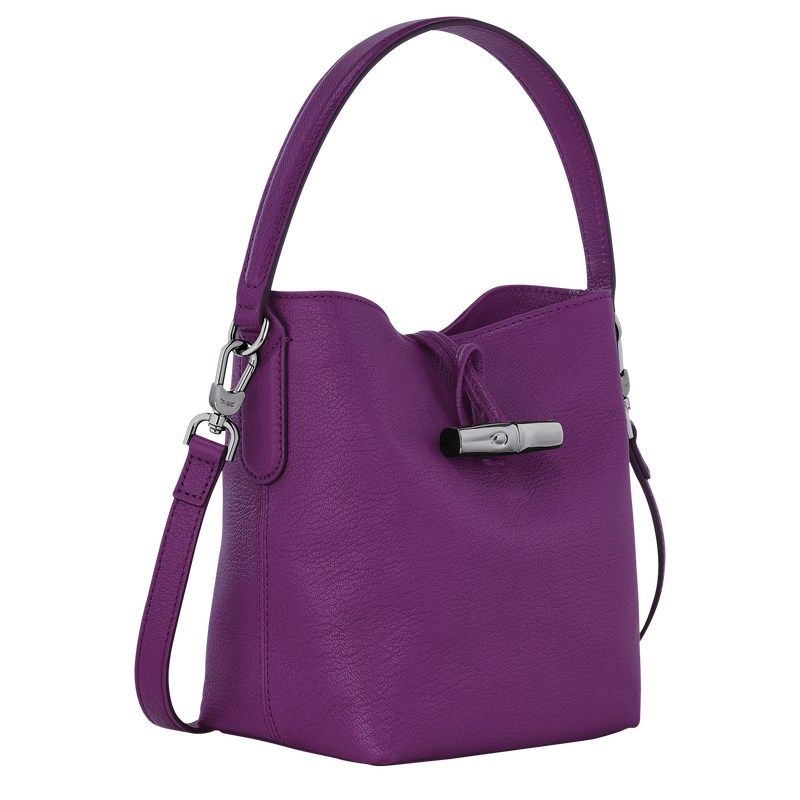 Longchamp Le Roseau Xs Bucket Bag Violet | CZ3190825