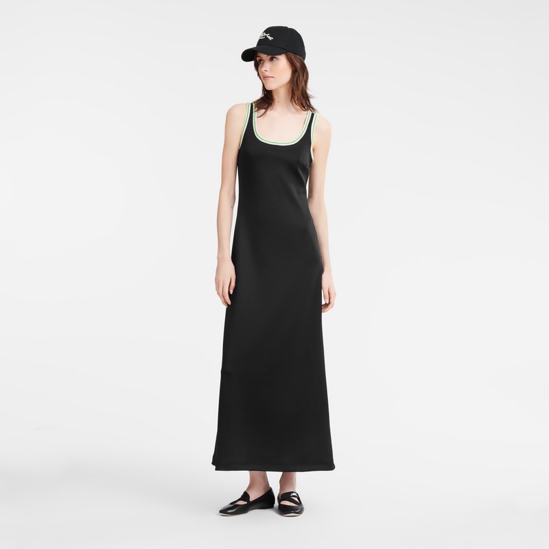 Longchamp Long Dress Negras | BK7236504