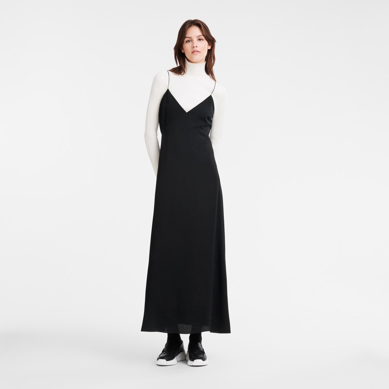 Longchamp Long Dress Negras | IR1083645