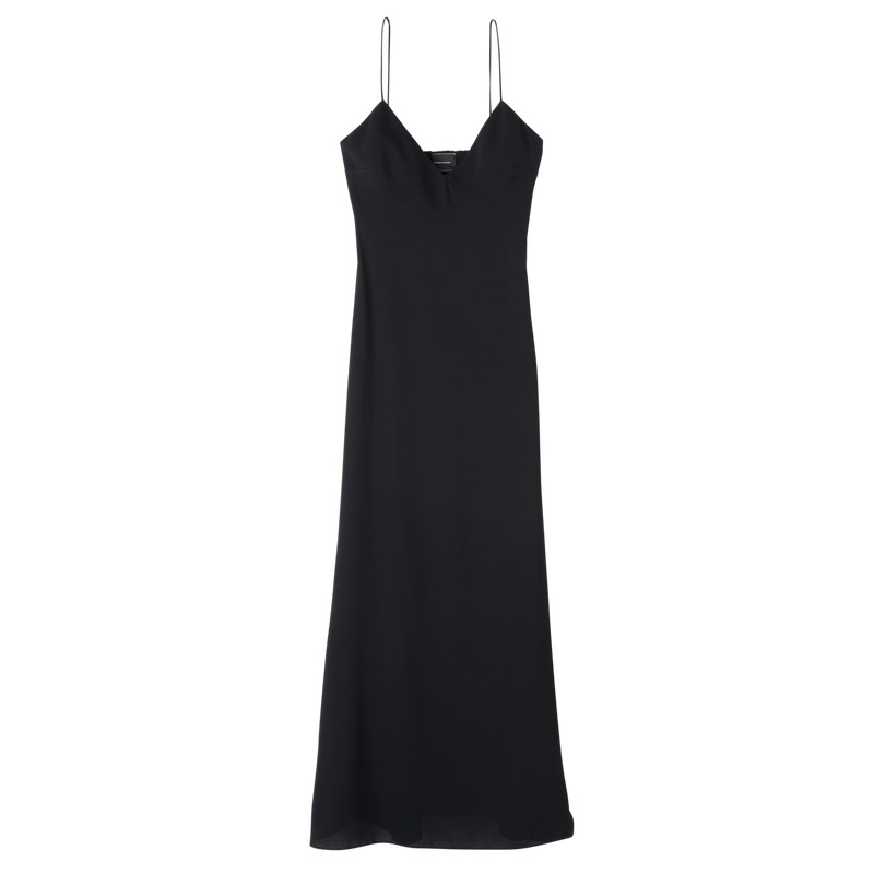 Longchamp Long Dress Negras | IR1083645