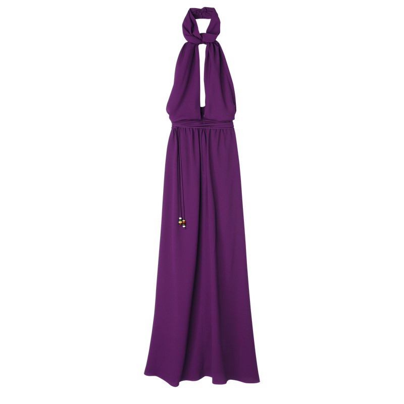 Longchamp Long Dress Violet | RB3687092