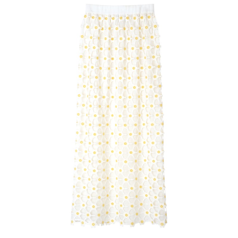 Longchamp Long Skirt Blancas | CX1973052