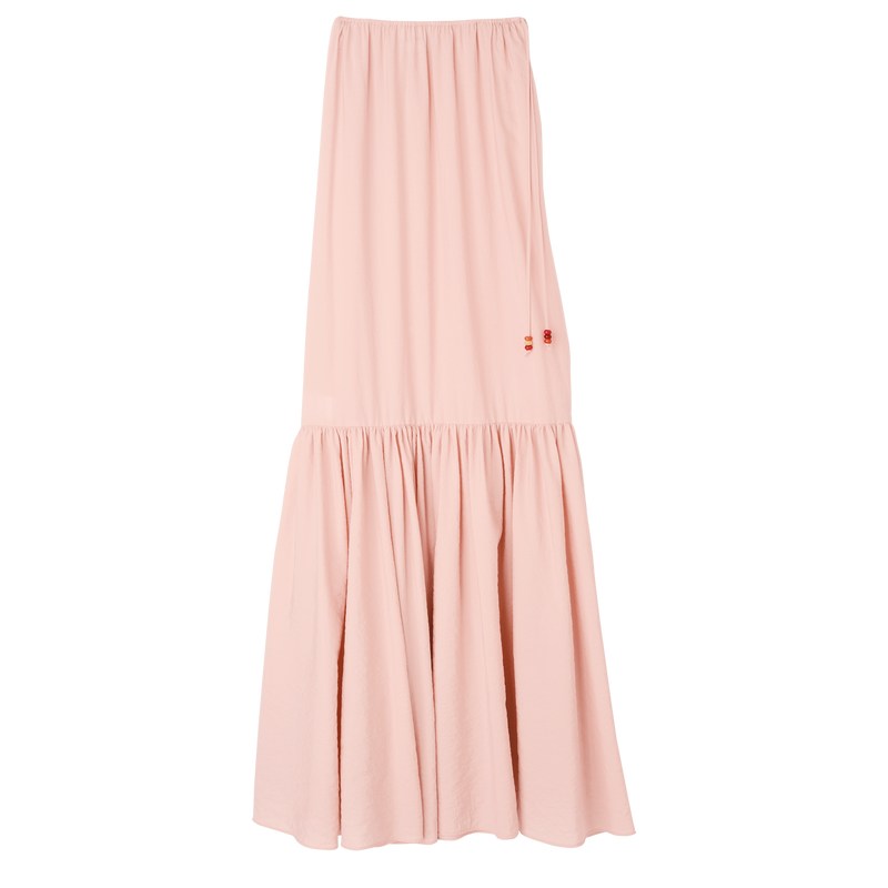 Longchamp Long Skirt Nude | IV1968320