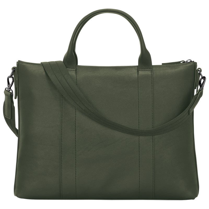 Longchamp Longchamp 3d Briefcase Kaki | NJ1865492