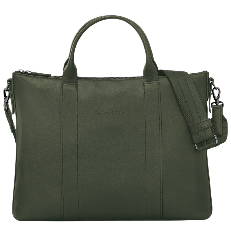 Longchamp Longchamp 3d Briefcase Kaki | NG1894306