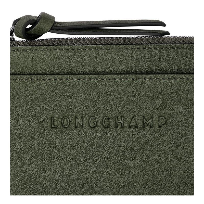 Longchamp Longchamp 3d Card Holder Kaki | FS1403628