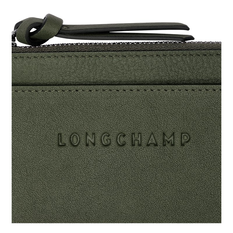 Longchamp Longchamp 3d Card Holder Kaki | LA5713460