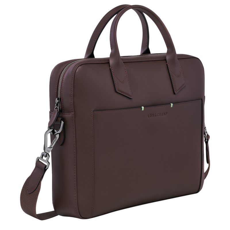 Longchamp Longchamp Sur Seine Briefcase Mocha | IV3716489