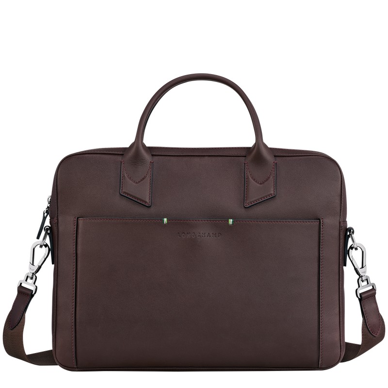 Longchamp Longchamp Sur Seine Briefcase Mocha | IV3716489