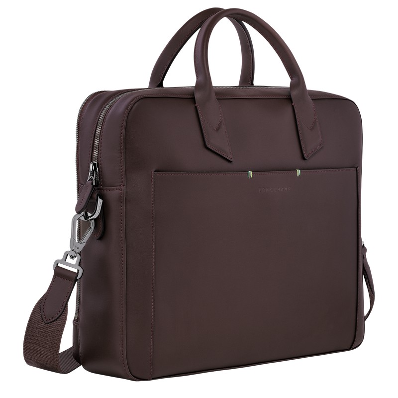 Longchamp Longchamp Sur Seine M Briefcase Mocha | ZC7492538