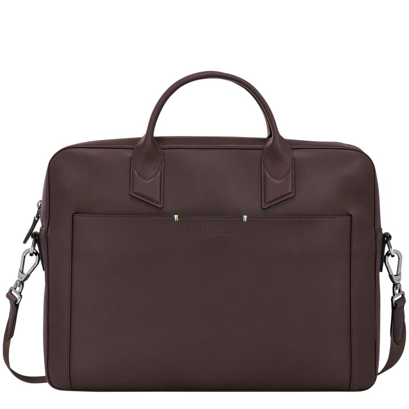 Longchamp Longchamp Sur Seine M Briefcase Mocha | ZC7492538