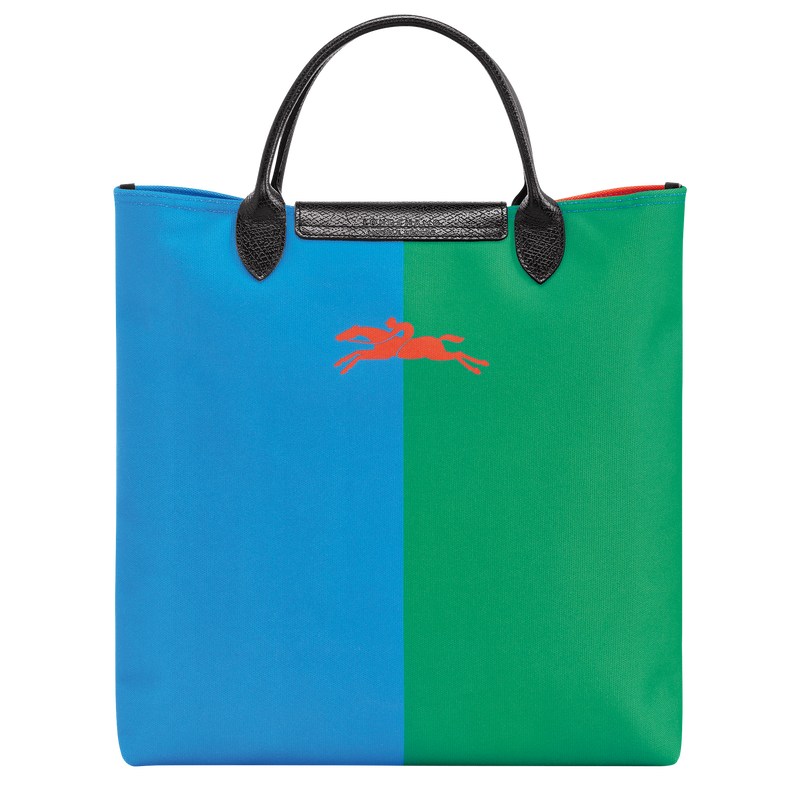 Longchamp Longchamp X Robert Indiana L Handbag Rojas Azul Marino | YV3472815