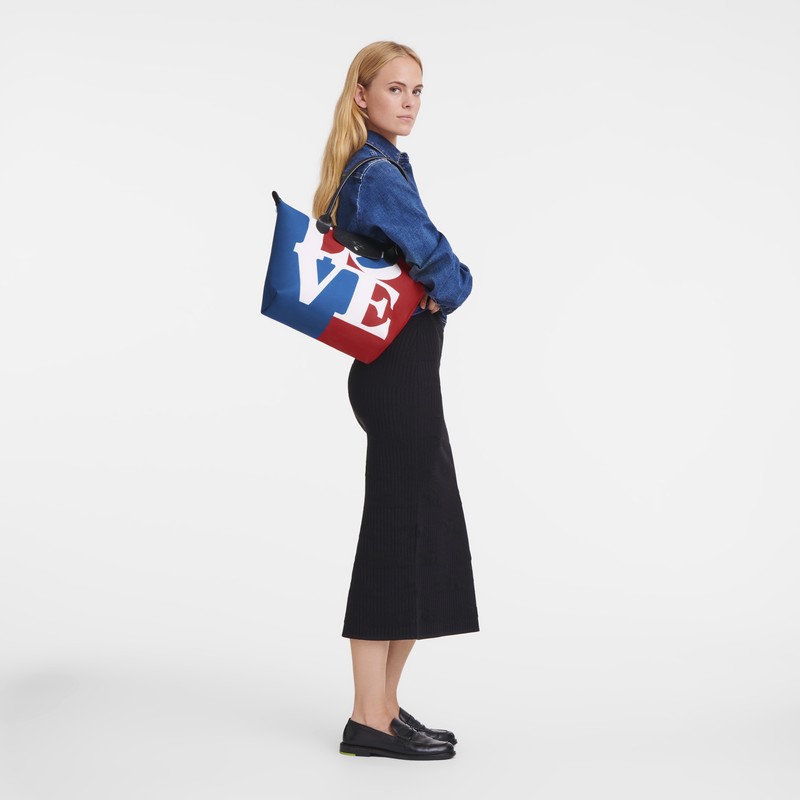 Longchamp Longchamp X Robert Indiana M Tote Bag Blancas | MG6295148