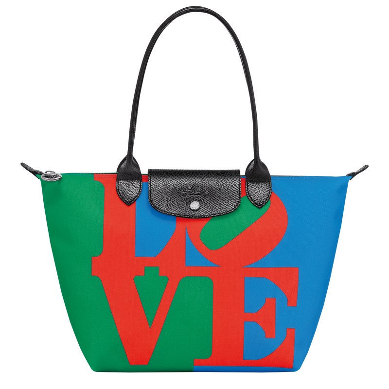 Longchamp Longchamp X Robert Indiana M Tote Bag Rojas Azul Marino | TA0312579