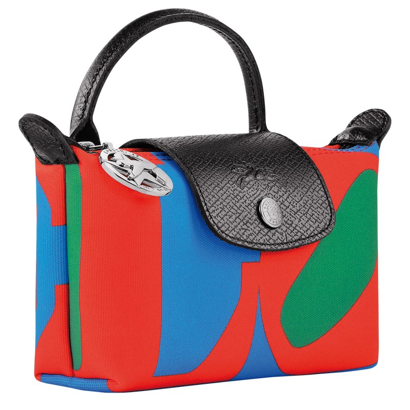 Longchamp Longchamp X Robert Indiana Pouch Rojas Azul Marino | FB6830719