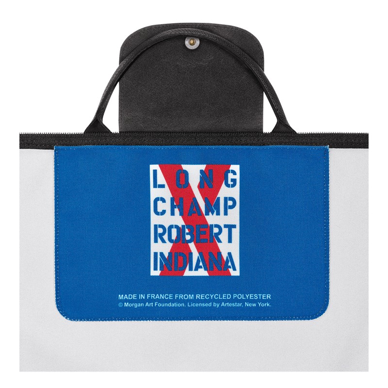 Longchamp Longchamp X Robert Indiana Travel Bag Blancas | WB1985472