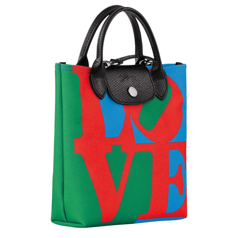 Longchamp Longchamp X Robert Indiana Xs Crossbody Bag Rojas Azul Marino | DQ2430651