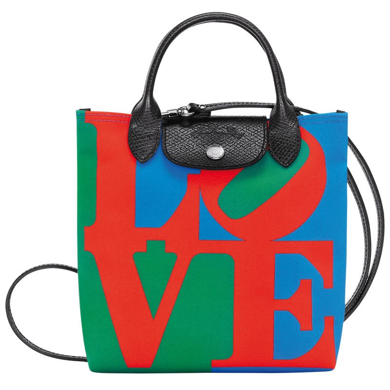 Longchamp Longchamp X Robert Indiana Xs Crossbody Bag Rojas Azul Marino | DQ2430651