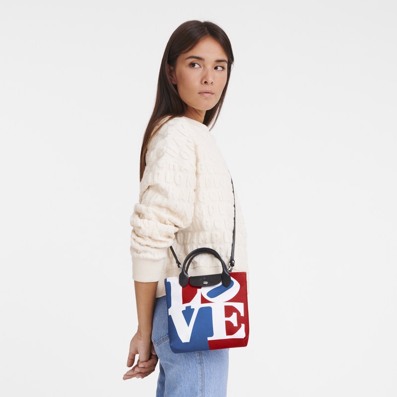 Longchamp Longchamp X Robert Indiana Xs Crossbody Bag Blancas | LD8530416