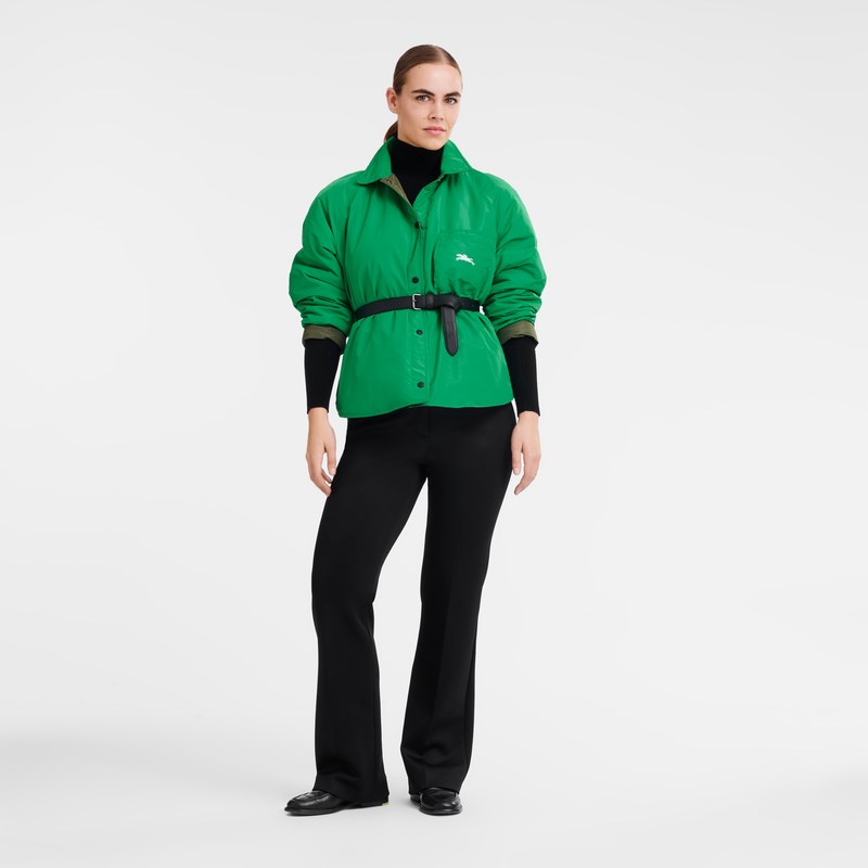 Longchamp Padded Blouson Kaki Verde | MU7453082