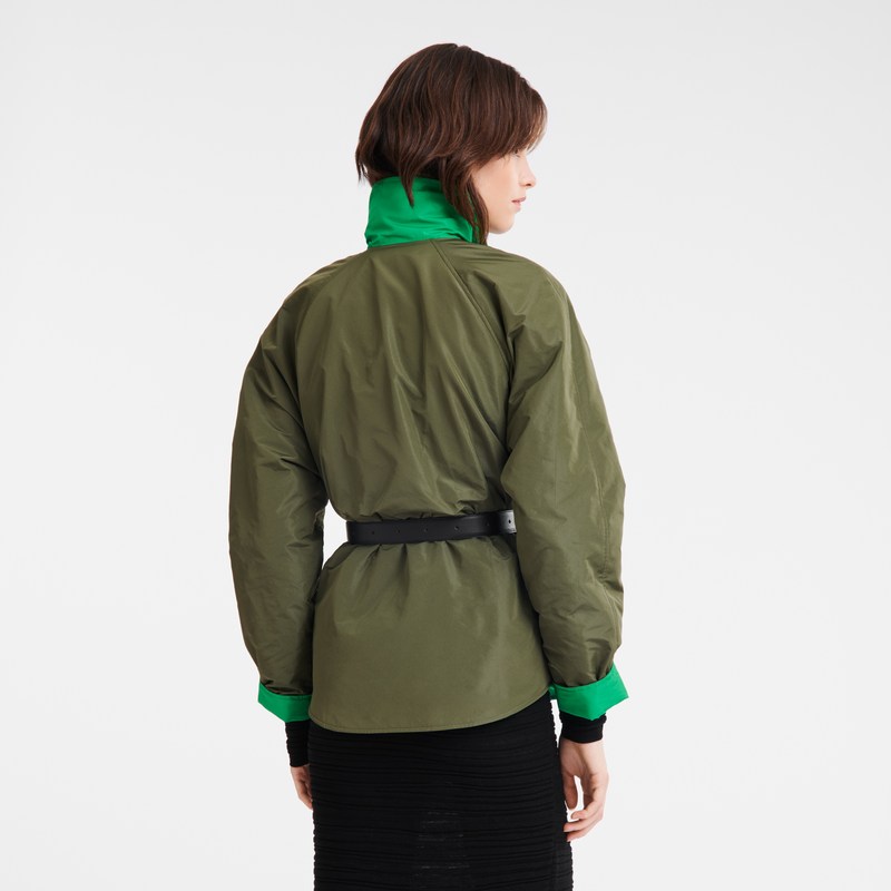 Longchamp Padded Blouson Kaki Verde | MU7453082