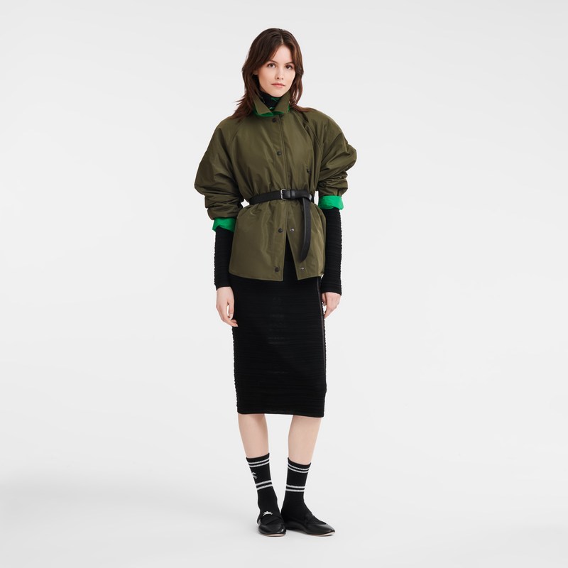 Longchamp Padded Blouson Kaki Verde | MU7453082