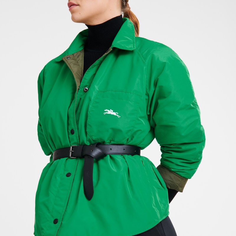 Longchamp Padded Blouson Kaki Verde | MU7453082