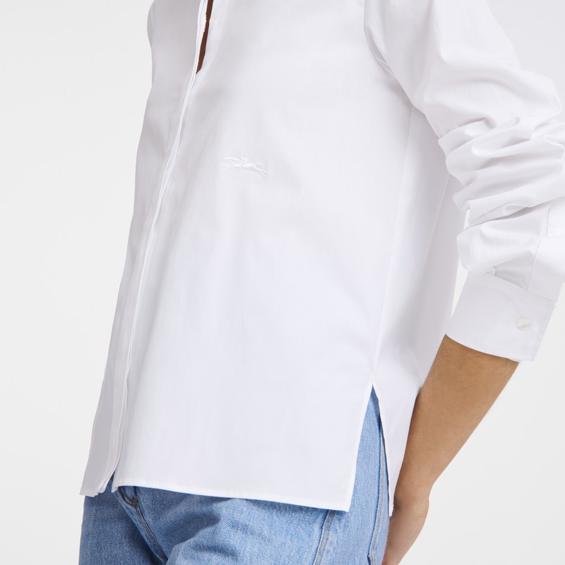 Longchamp Shirt Blancas | NP4602978