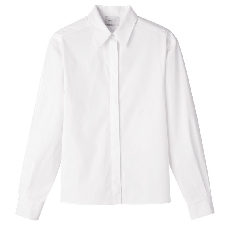 Longchamp Shirt Blancas | NP4602978