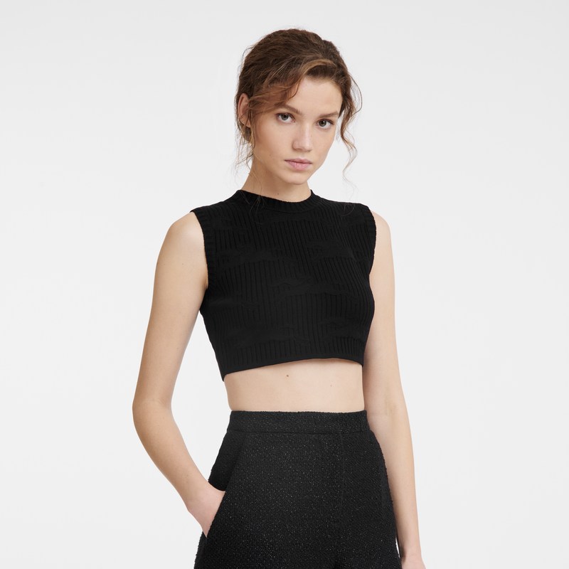 Longchamp Sleeveless Top Negras | AQ2146798