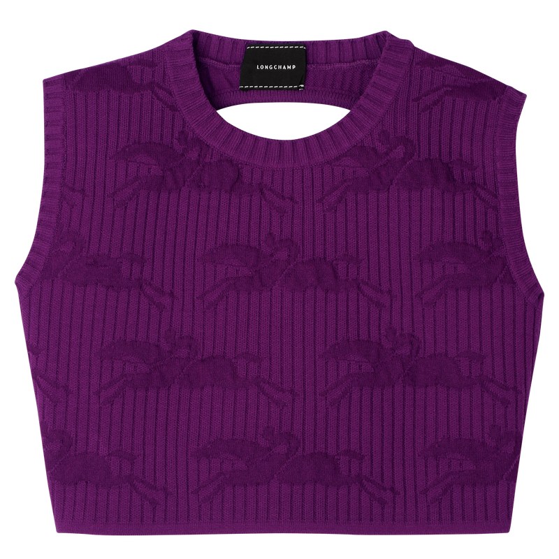 Longchamp Sleeveless Top Violet | MT6714039