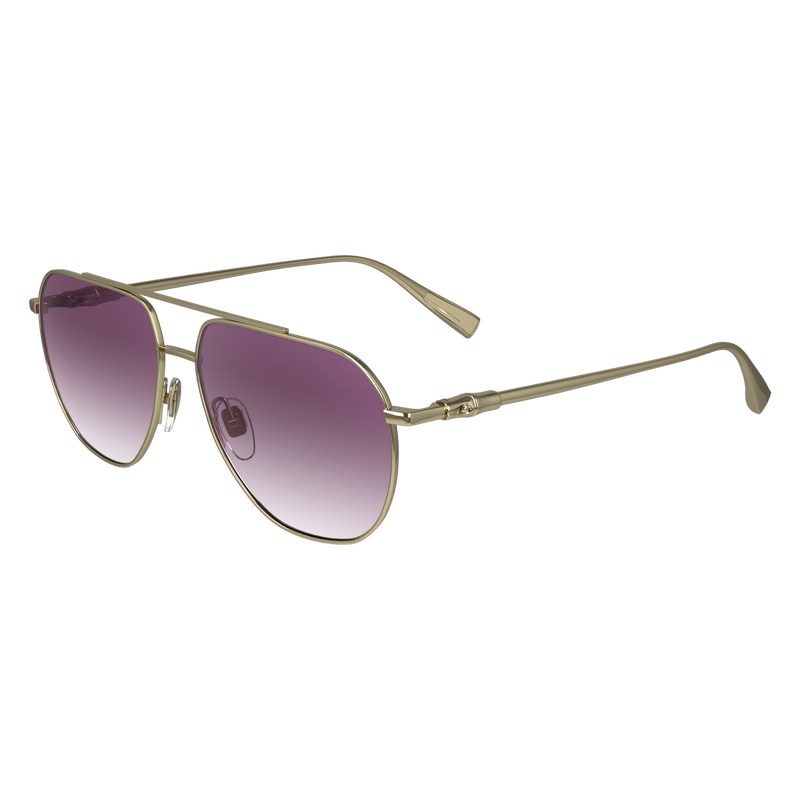 Longchamp Sunglasses Doradas Rosas | VD2140579