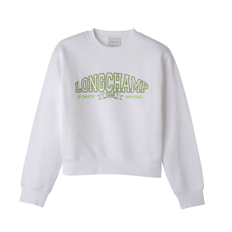 Longchamp Sweatshirt Blancas | BU1597846