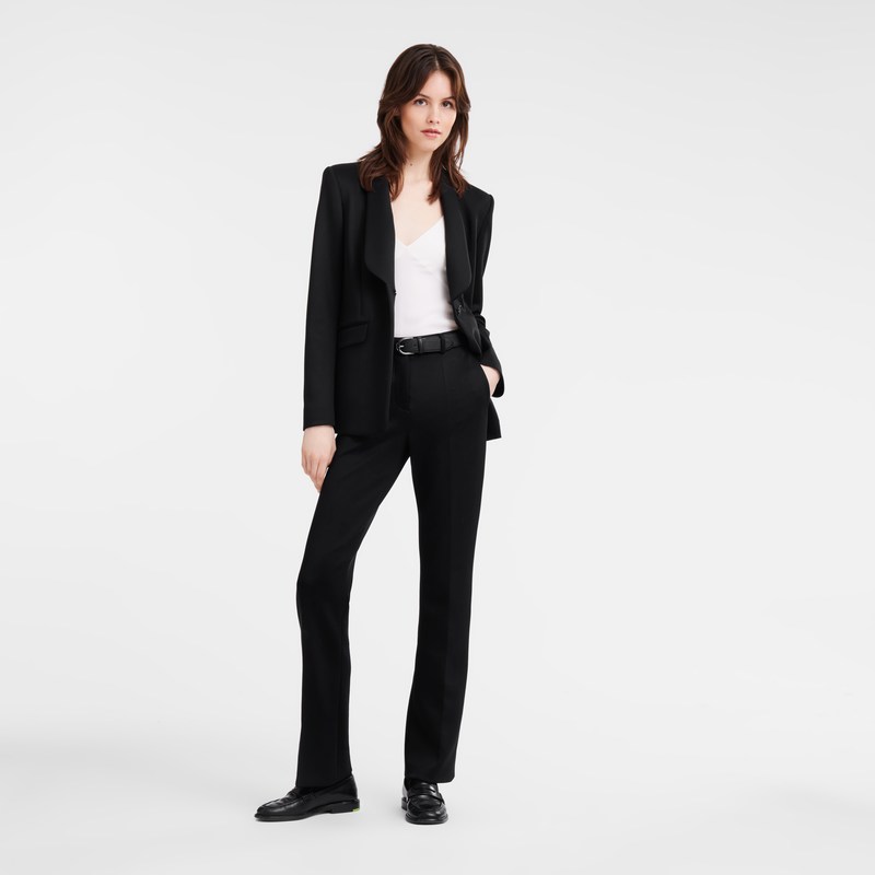 Longchamp Trousers Negras | LD8629307