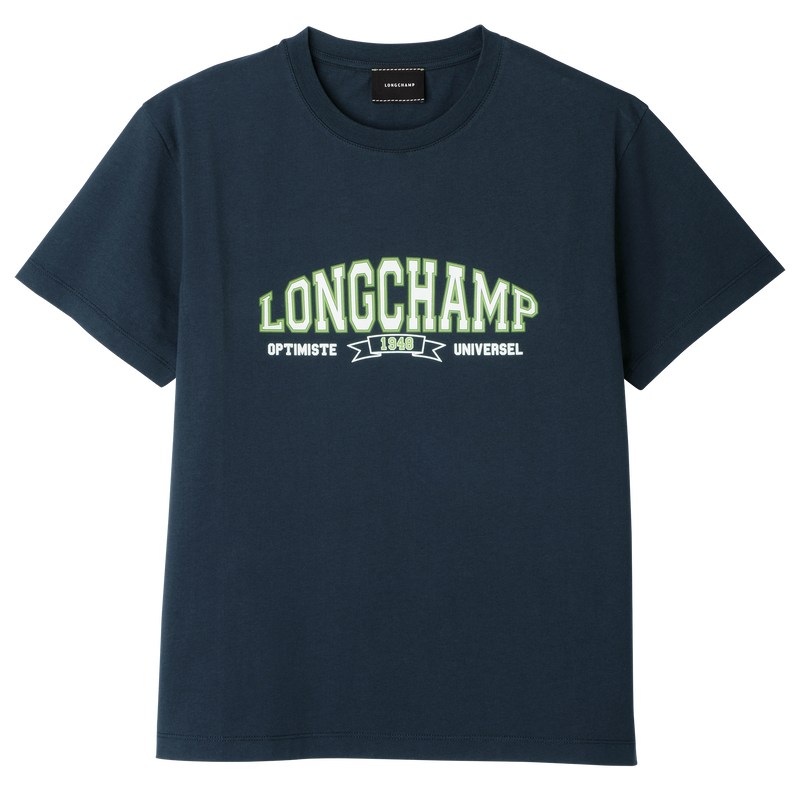 Longchamp T-shirt Azul Marino | AS5491768